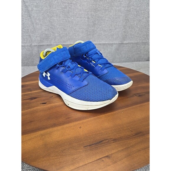 Under‎ Armour Get B Zee GS Youth 6Y Basketball Shoes Golden State Warriors Blue - Picture 2 of 14